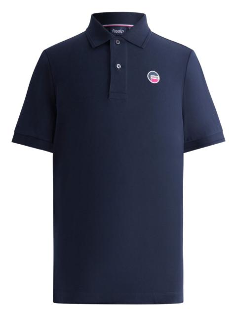 pique-cotton logo polo shirt