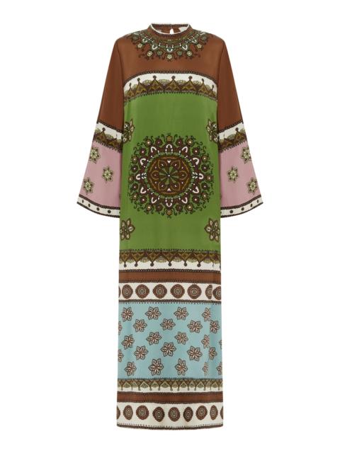 Contina Silk Midi Dress