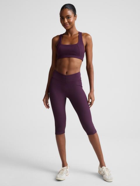 Impulse Ribbed V-Waist Pedal Pusher Legging