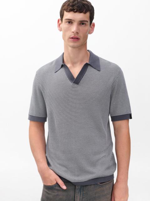 Harvey Knit Johnny Collar Polo
