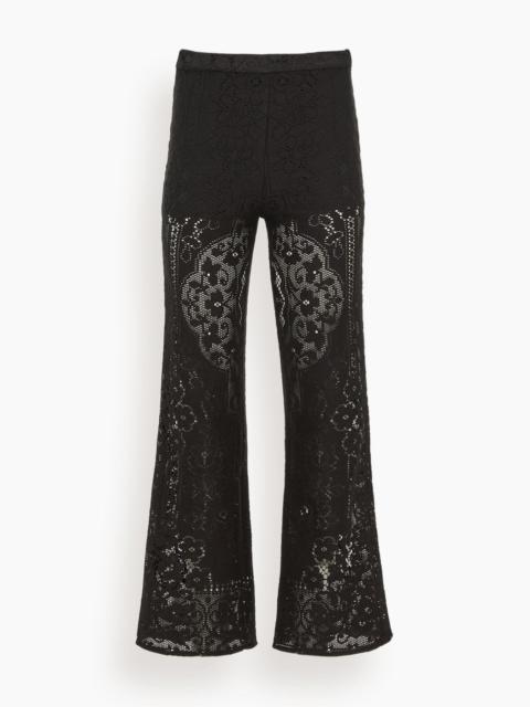 Arianna Lace Pants in Black