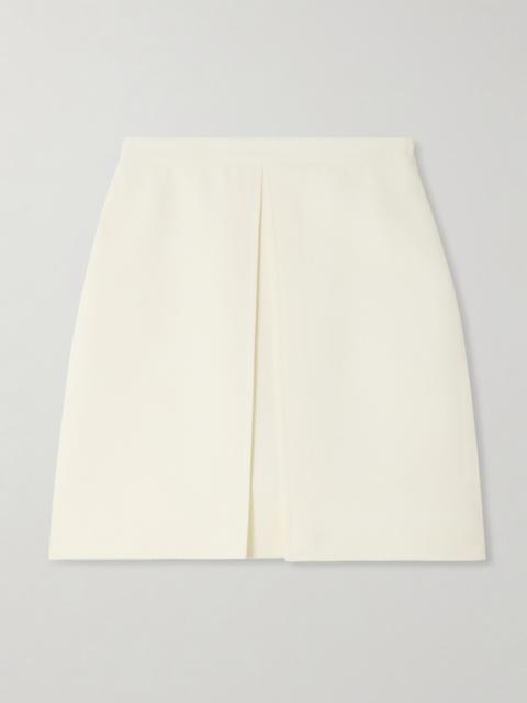 + The Vanguard Alex Layered Wool-crepe Mini Skirt