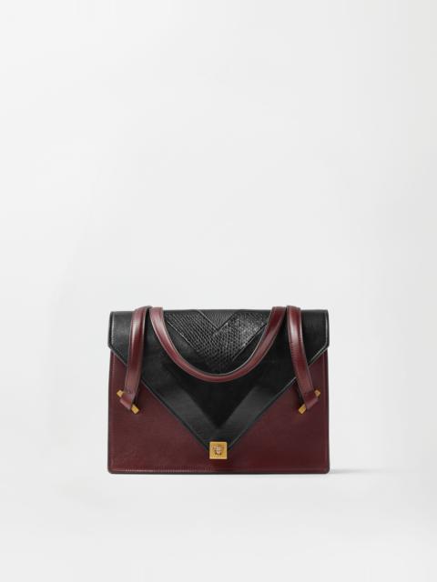 Severine Python-Effect Leather Shoulder Bag