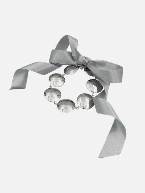 NUCLEAR BOW NECKLACE SILVER