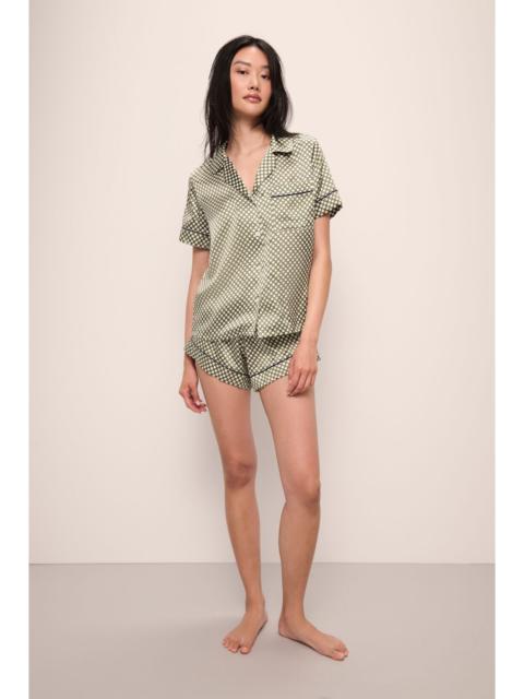 Inez Washable Silk Printed Short PJ Set