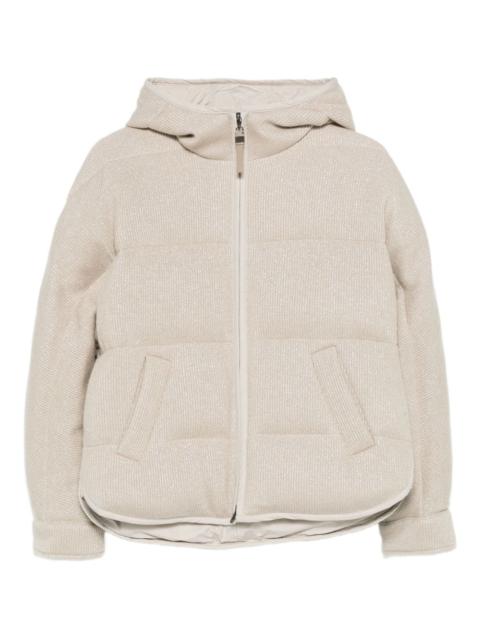 hooded puffer jacket