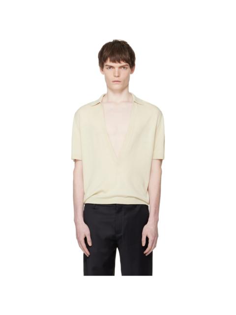 Off-White Short-Sleeved Polo