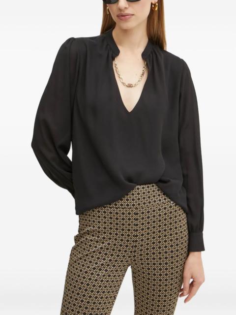 V-neck blouse