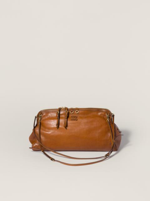 Caprice leather clutch