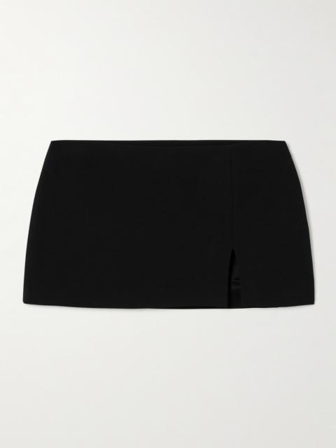 Crepe Mini Skirt