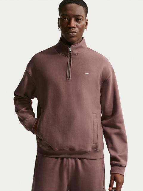 Nike Solo Swoosh Men's Fleece Quarter-Zip Top