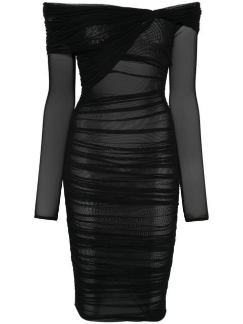 off-shoulder mini dress