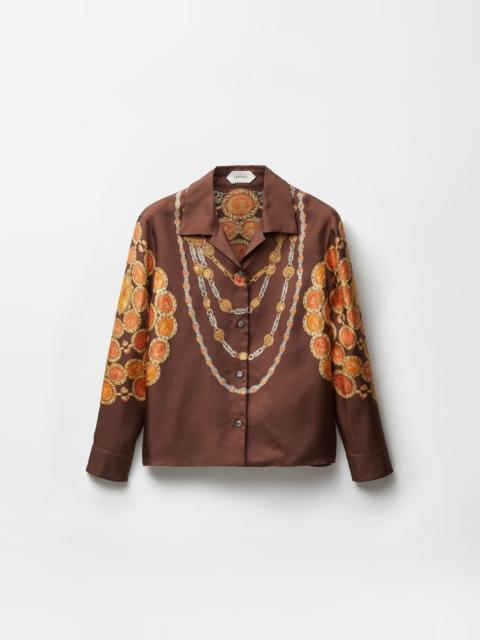 Printed Silk Twill Shirt