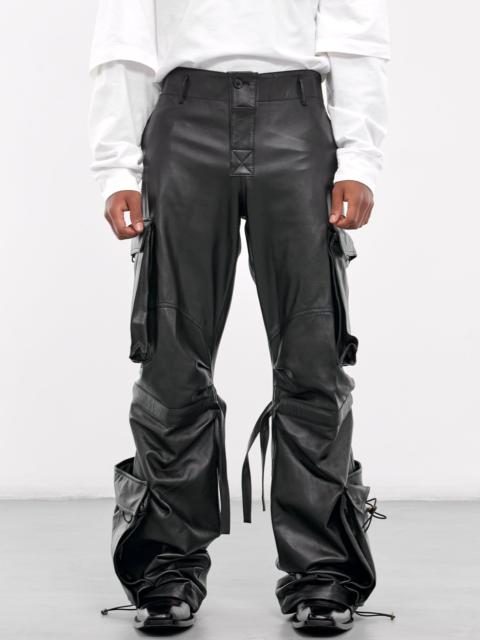 Leather Cargo Pants