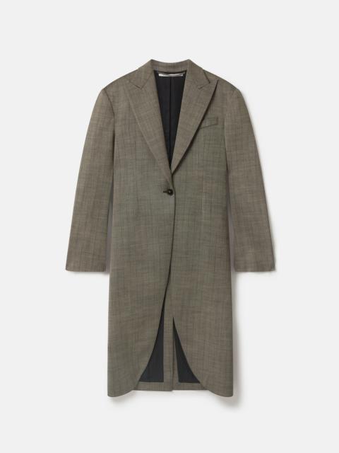Checked Wool Coat