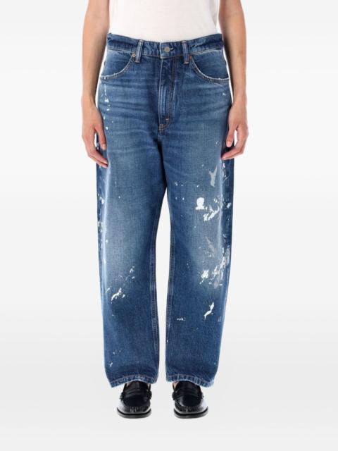 paint-splatter jeans