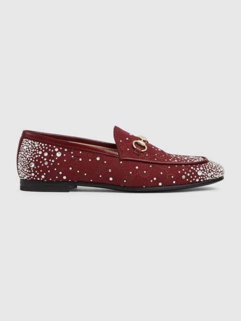 Women's GG crystal Gucci Jordaan loafer