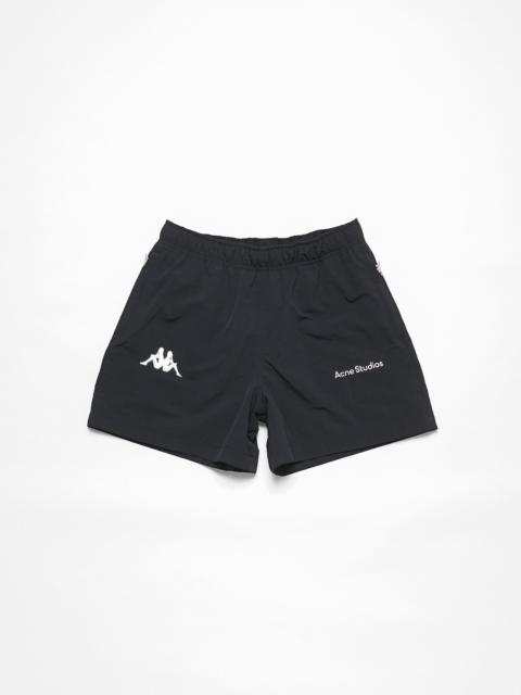 Relaxed fit shorts - Acne Studios x Kappa - Black
