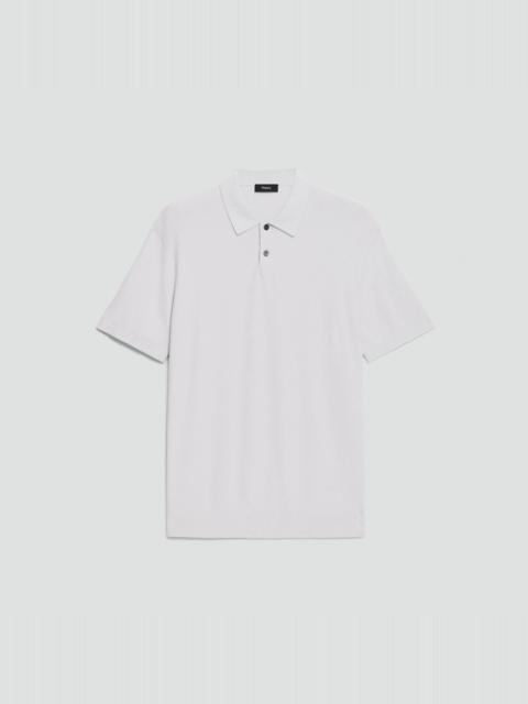 Goris Textured Polo Shirt in Light Bilen