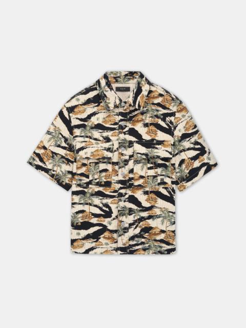 AMIRI REPEAT PALM CAMP SHIRT