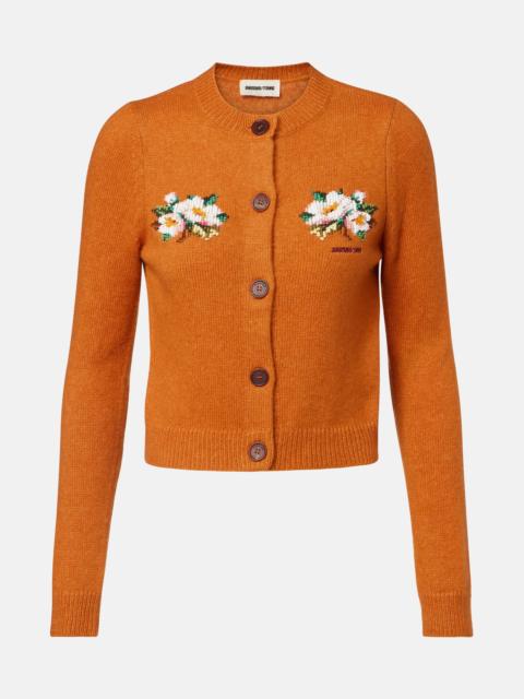 Cashmere and cotton cardigan