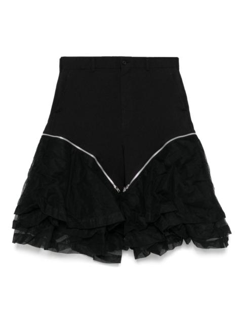 ruffled shorts
