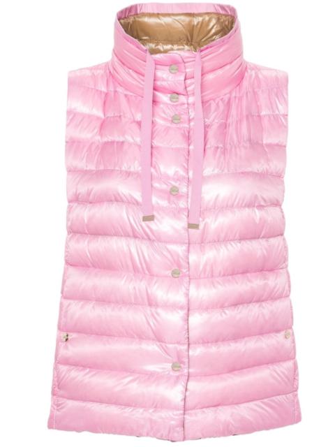 reversible puffer gilet