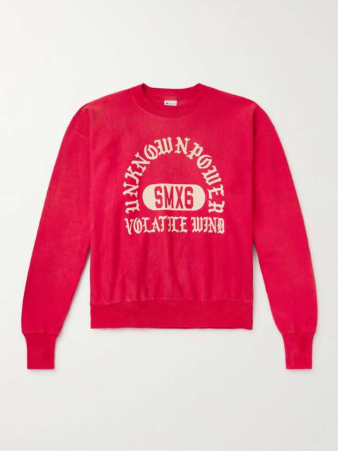 Logo-Print Cotton-Blend Jersey Sweatshirt