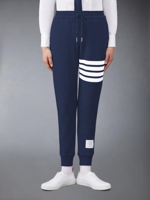Navy Cotton Loopback Knit Engineered 4-bar Classic Sweatpant