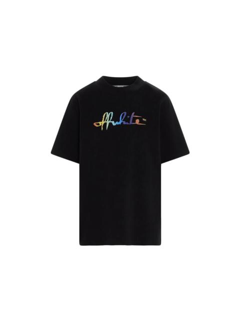 OFF-WHITE Women's Rainbow Tomboy T-Shirt Black/Multi