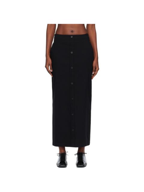 Black 'Like Torso Like Shirt' Maxi Skirt