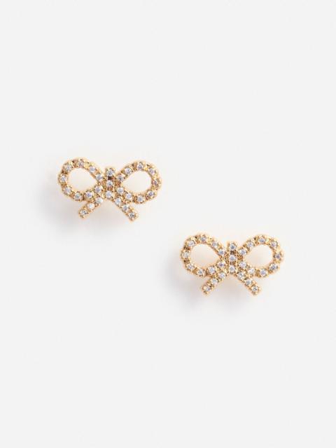 Micro Gold Bow Earrings