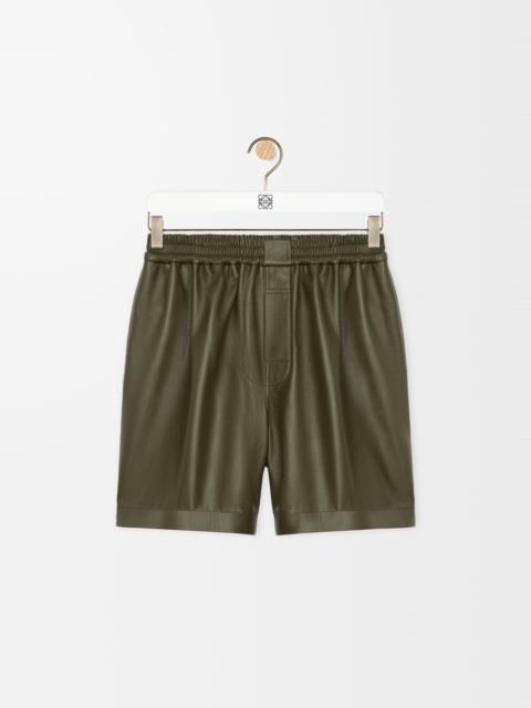 Shorts in nappa lambskin