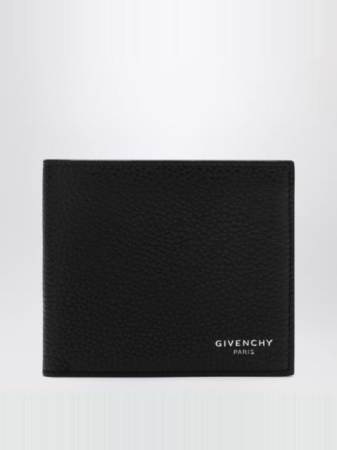 Black leather bi-fold wallet