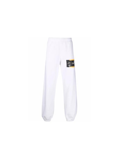 OFF-WHITE Caravaggio Painting St Jerome Writing Slim Sweatpants White/Black/Yellow