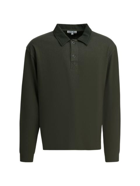 buttoned polo shirt