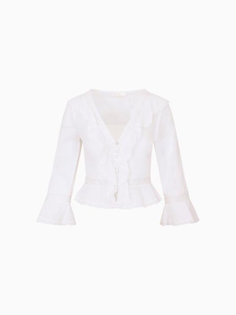 Olenna Cotton Victorian Ruffle Top