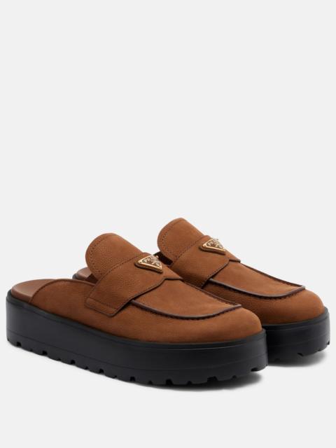 Suede mules