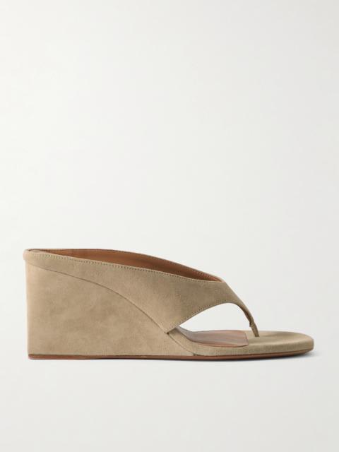 Tong 75 Suede Wedge Sandals