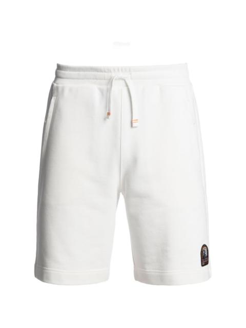 drawstring-fastening logo-patch shorts
