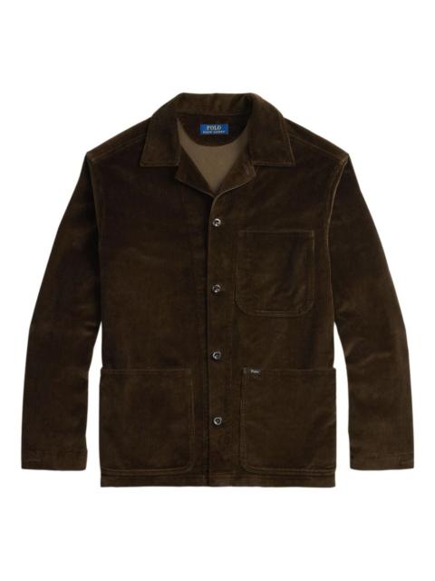 corduroy long-sleeve shirt jacket