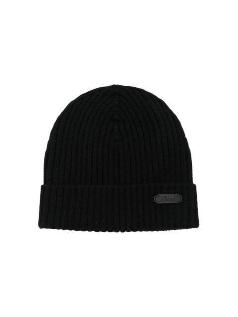 logo-patch beanie hat