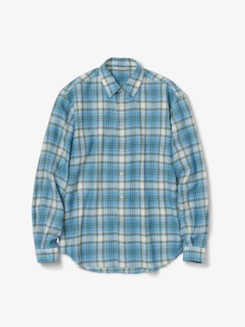 Airy Wool Check Shirt