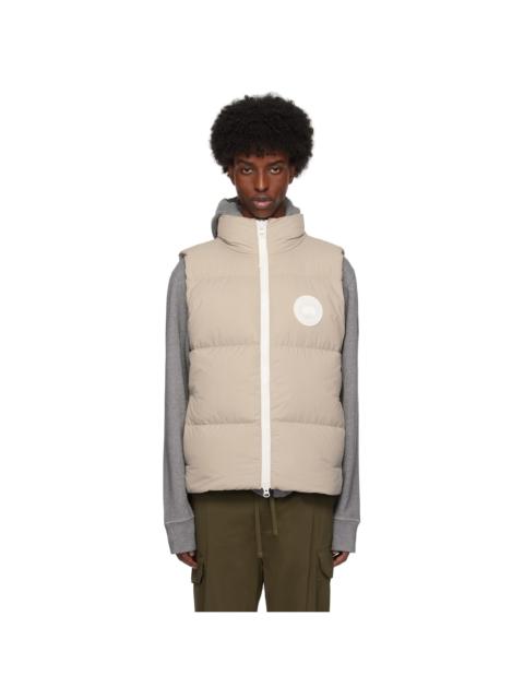 Beige White Label Lawrence Down Vest