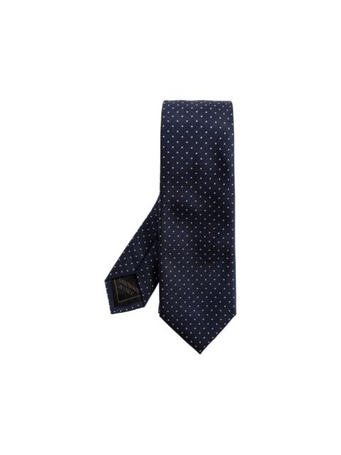 dotted silk tie