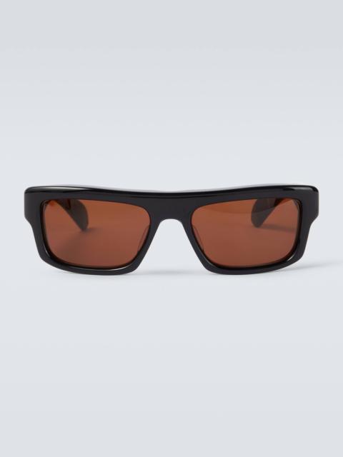 Cleavon 57 rectangular sunglasses