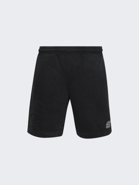 Biker Cross Logo Shorts Black