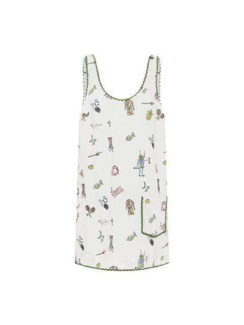 Play Embroidered Mini Dress