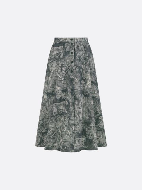 Dioriviera Mid-Length Flared Skirt
