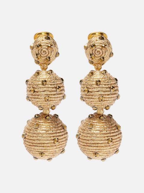 Embellished clip-on earrings